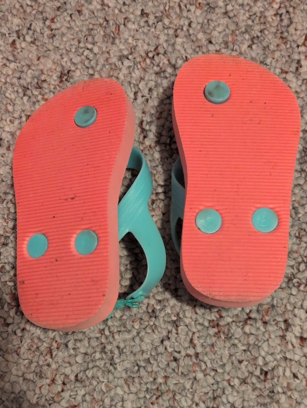 Old Navy Kids' Watermelon Print Flip Flops - Coral/Teal